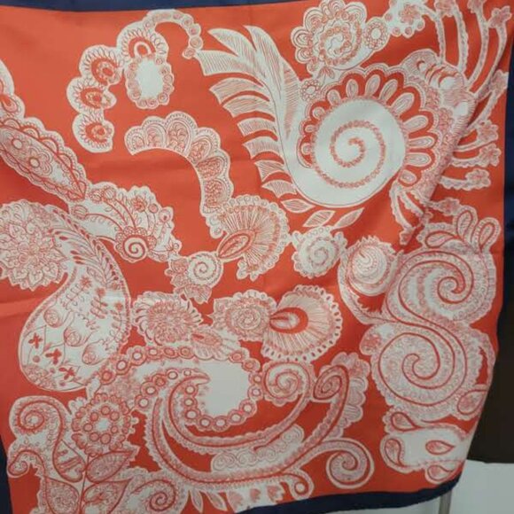 Vintage Japanese Scarf 'Ponte Tresa" 100% Polyester - Picture 3 of 5